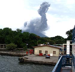 Ausbruch des Vulkan Concepcin auf Ometepe