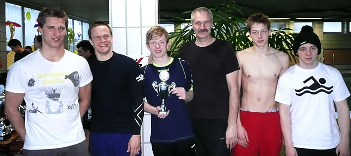 Von links: Jan van der Meulen, Matthias Wachten, Tobias Busse, Theo van der Meulen, Tobias Musiol, Nils Robin Krycki
