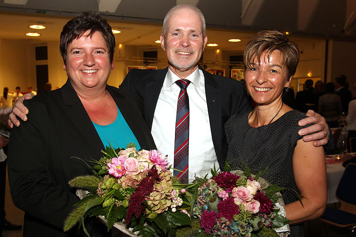 Von links: Ulrike von Delft, Manfred Bsinghaus und Christa Kuhn