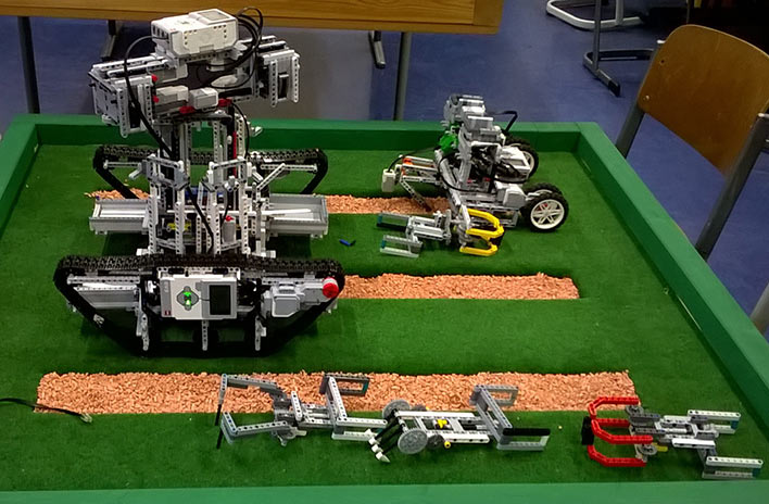 Der „Switchbot“ – Das Robotermodell des Teams „Mpaler Infekt“
