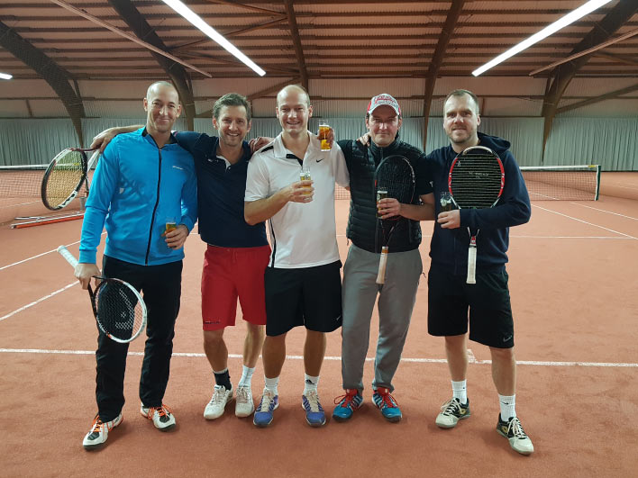 Von links: Martin Heuser, Mischa Peters, Oliver Isenhardt, Lars Bendel, Tobias Schmidt