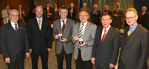 Dr. Johann Christian Eberle-Medaille fr Bernd Hombach und Wilfried Bast