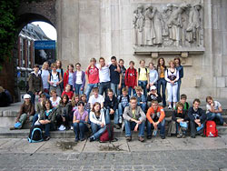 Die Schülergruppe am Freitag nach dem Oxyg'hem in Lille