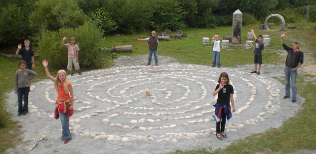 Labyrinth in Form einer "Trojaburg"