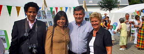 Vertreter der Nicaraguanischen Botschaft aus Berlin mit Landrat Hagen Jobi und Monika Hhn