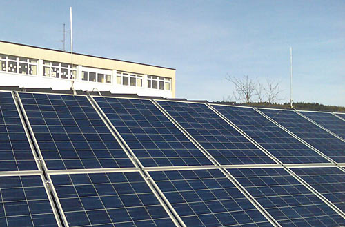 Die Fotovoltaikanlage der Grundschule Wiehl wurde krzlich fertig gestellt