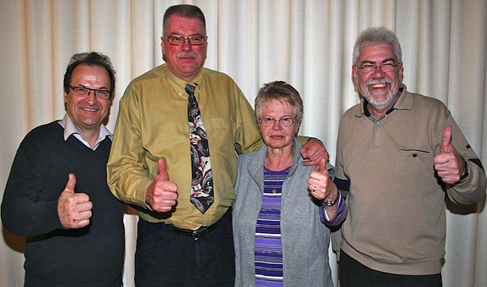 Der Vorstand des Heimatvereins Oberbantenberg, von links: M. Damelang, P. Kesehage, B. Rothe, H. Wiersch