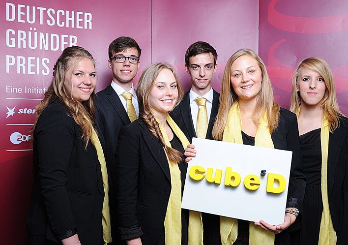 Das CubeD Team der Gesamtschule Waldbrol - Foto: Jenny Jacoby, Deutscher Grnderpreis