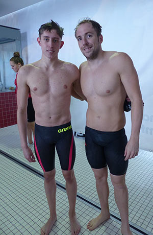Maximilian Buchholz (links) und Marco Koch (SG Frankfurt)