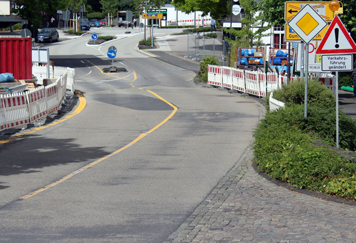 Der Abschnitt der Hauptstraße zwischen Schulstraße und Einmündung Wülfringhausener Straße bleibt ab Montag gesperrt. Foto: Stadt Wiehl