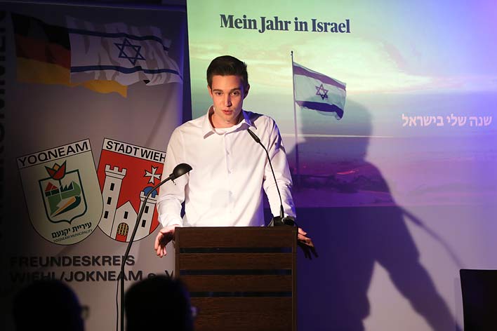 Timon Adomeit berichtete von seinem Freiwilligen sozialen Jahr in Israel.
