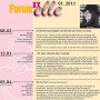 Forum XXelle: Programm fr das 1. Halbjahr 2011