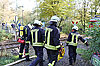 Feuerwehr Wiehl probt den Ernstfall an der Wiehltalbahn
