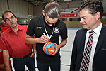Marcel Timm trainierte mit zwei Jugendmannschaften des CVJM Oberwiehl